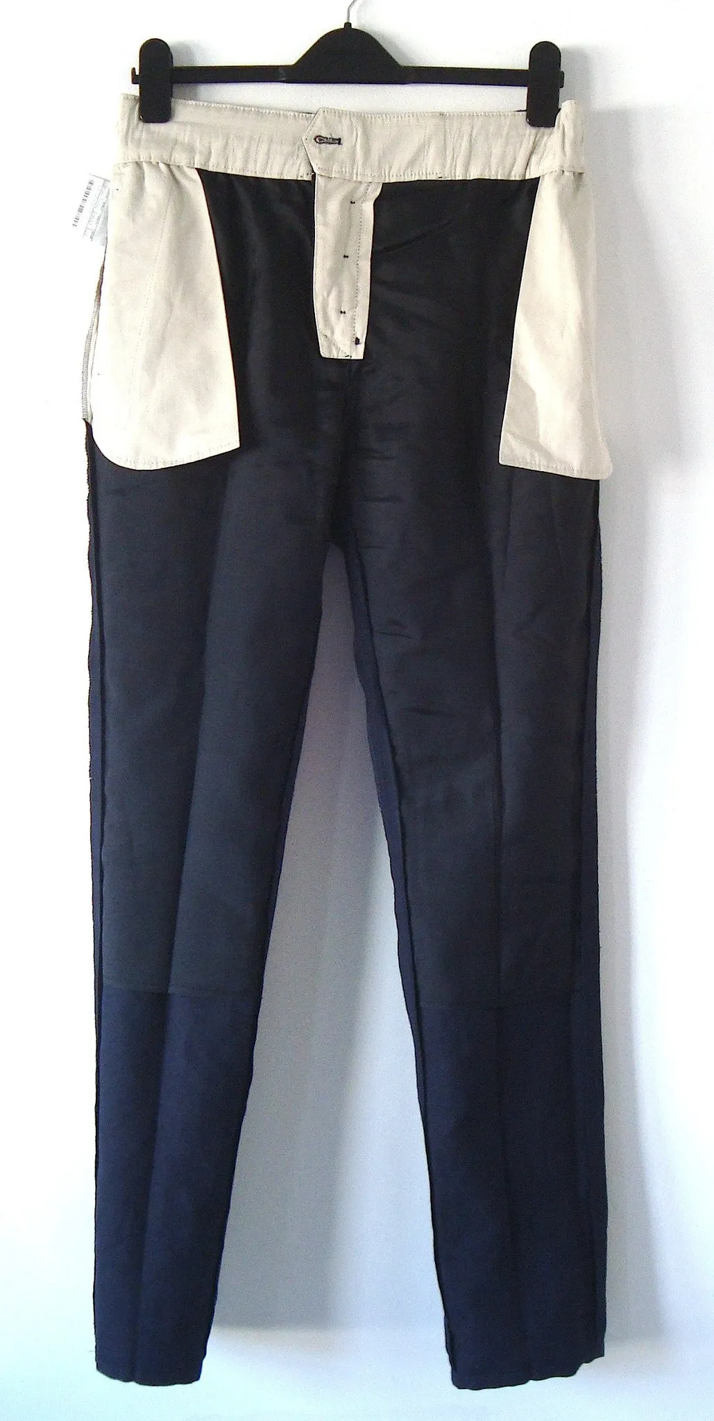 2012 Gabardine Drop-Crotch Trousers with Ruched Waist