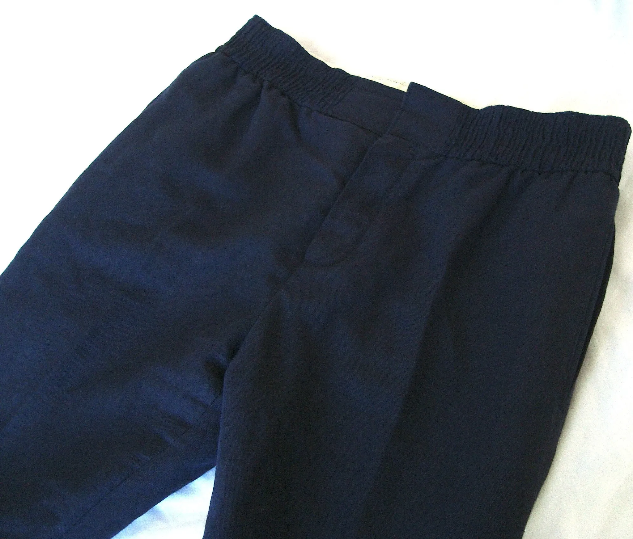 2012 Gabardine Drop-Crotch Trousers with Ruched Waist