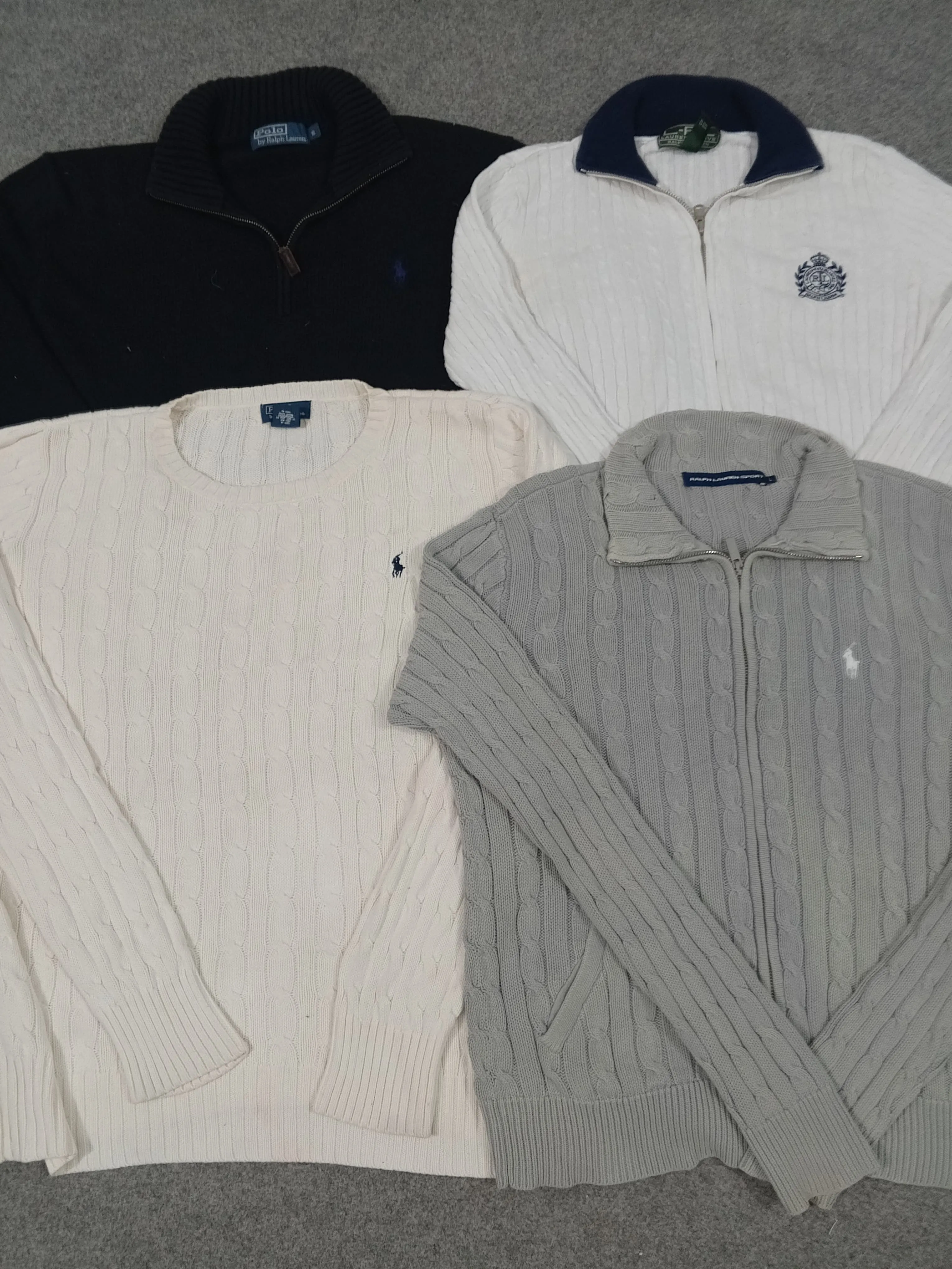 #298 Vintage Ralph Lauren Polo Cable Knit and Sweaters -10