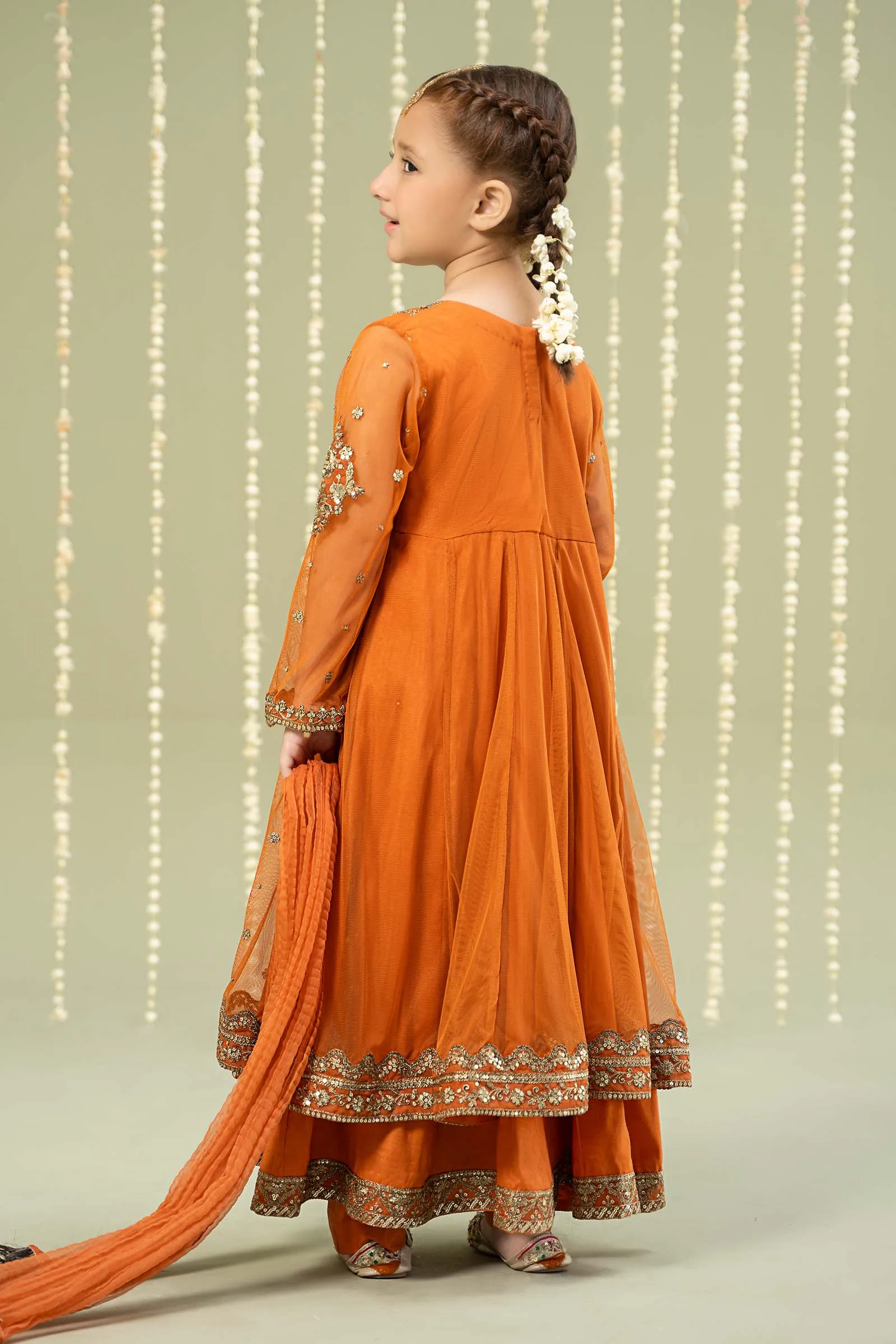 3 Piece Embroidered Net Suit | MKS-W24-25