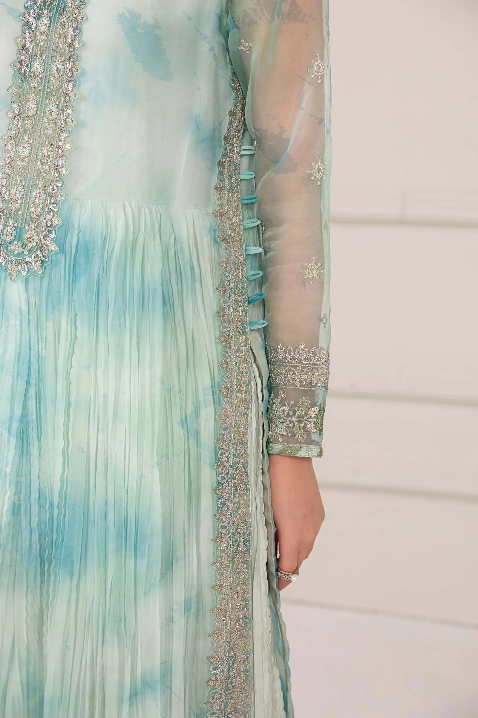 3 Piece Embroidered Organza Suit | SF-EF24-20