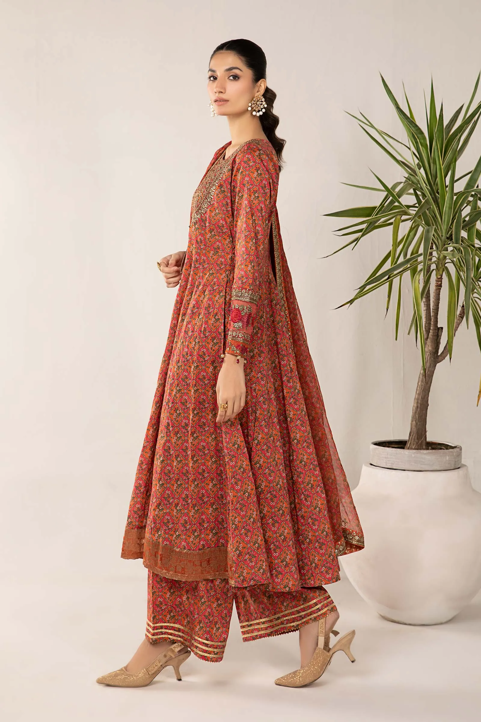 3 Piece Printed Lawn Suit | DW-EF24-118