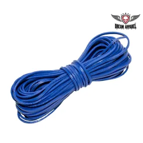 50 FT Leather Laces - Blue