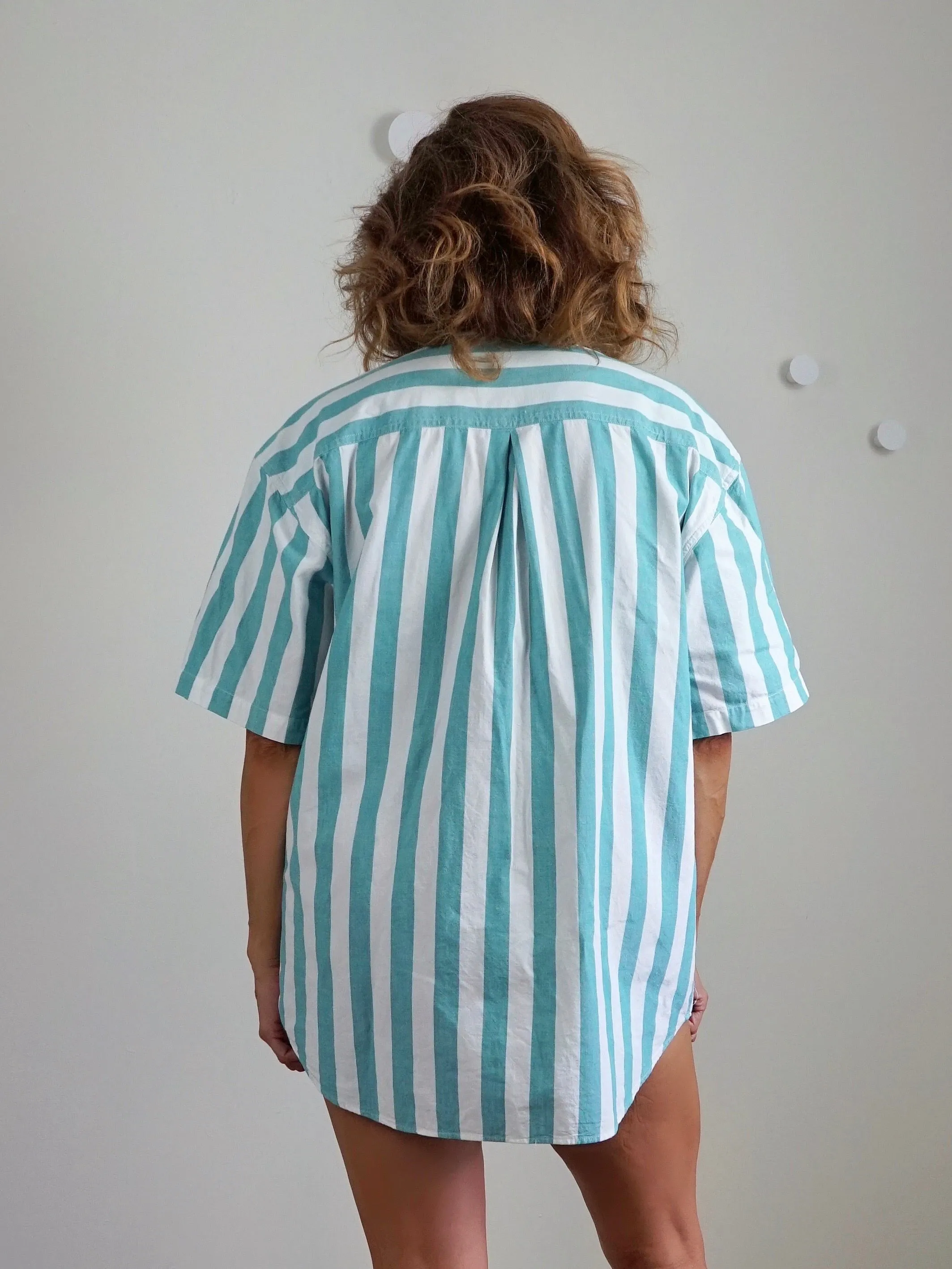 80's Cabana Stripe Camp Shirt