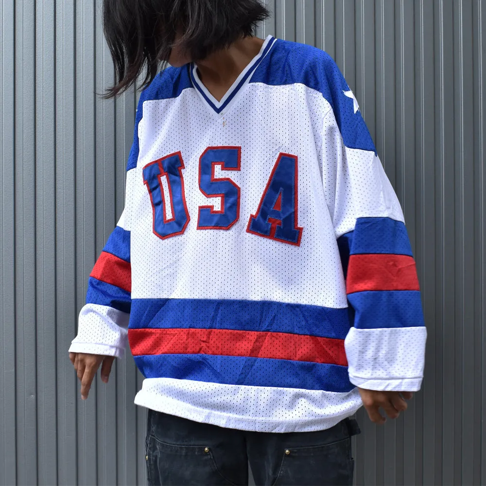 90's “1980 USA Olympic Hockey Team” ホッケーシャツ USA製 231020