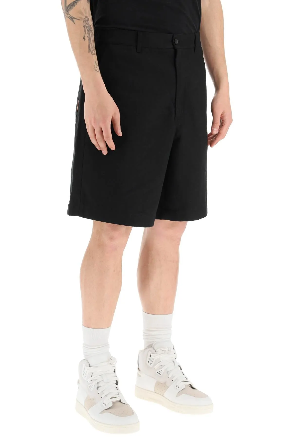 Acne studios cotton-blend bermuda shorts