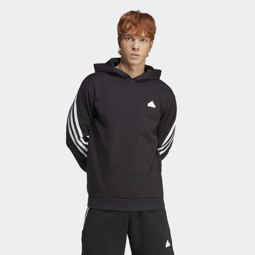 Adidas Future Icons 3-Stripes Hoodie - Mens - Black