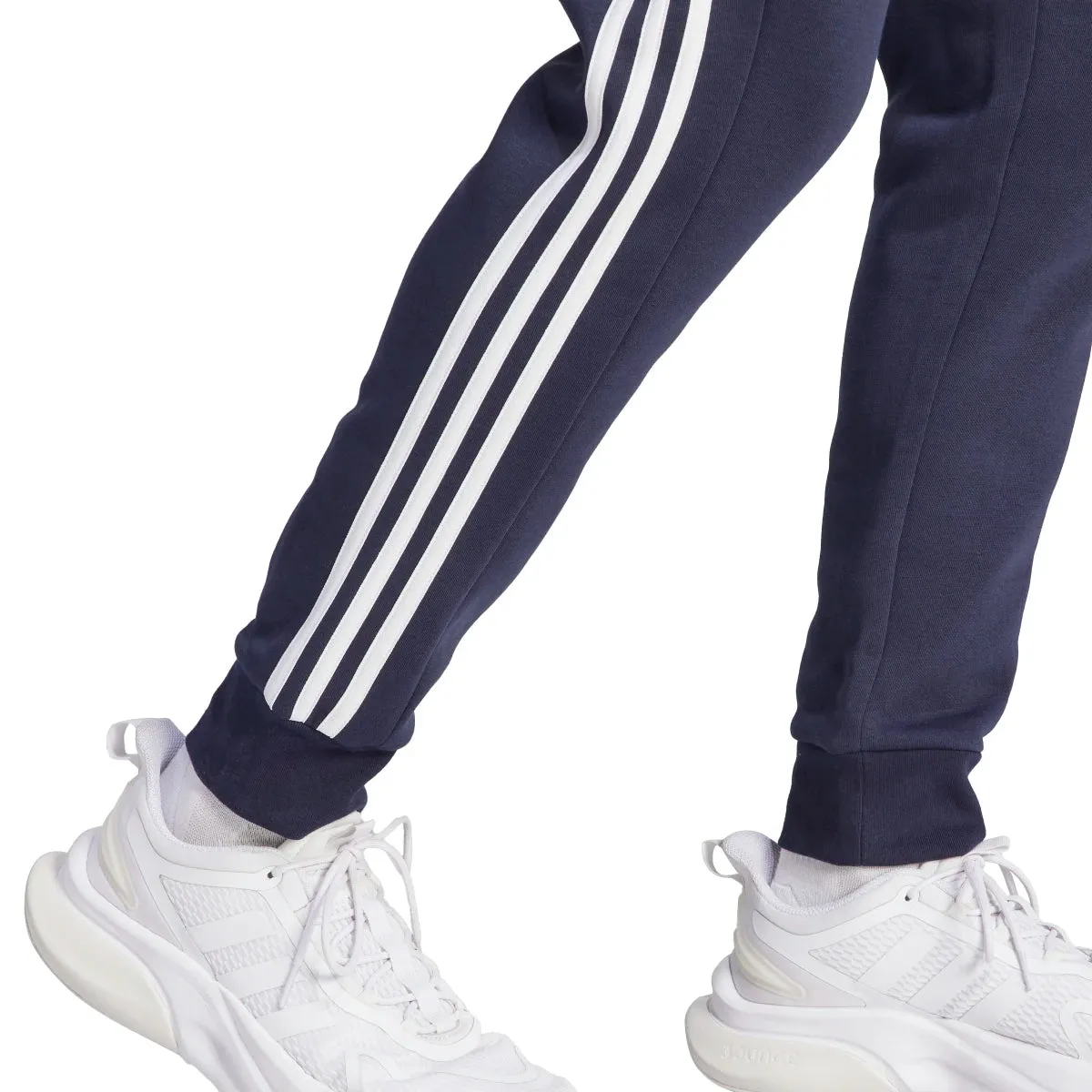 adidas Men's Essentials Tapered 3-Stripes Fleece Pants