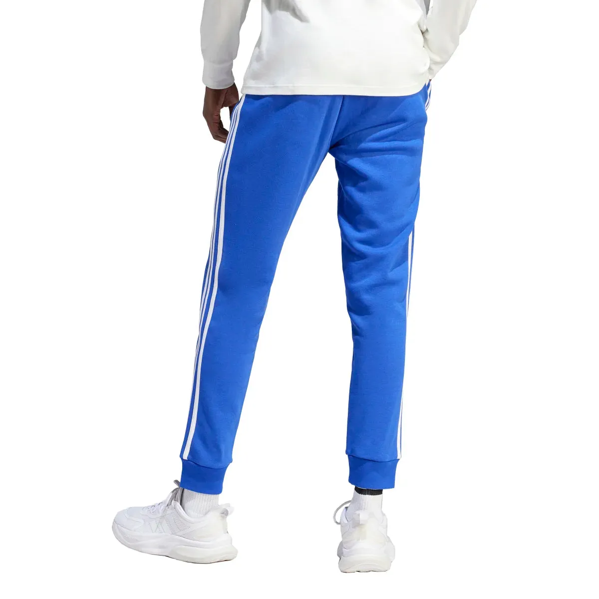 adidas Men's Essentials Tapered 3-Stripes Fleece Pants