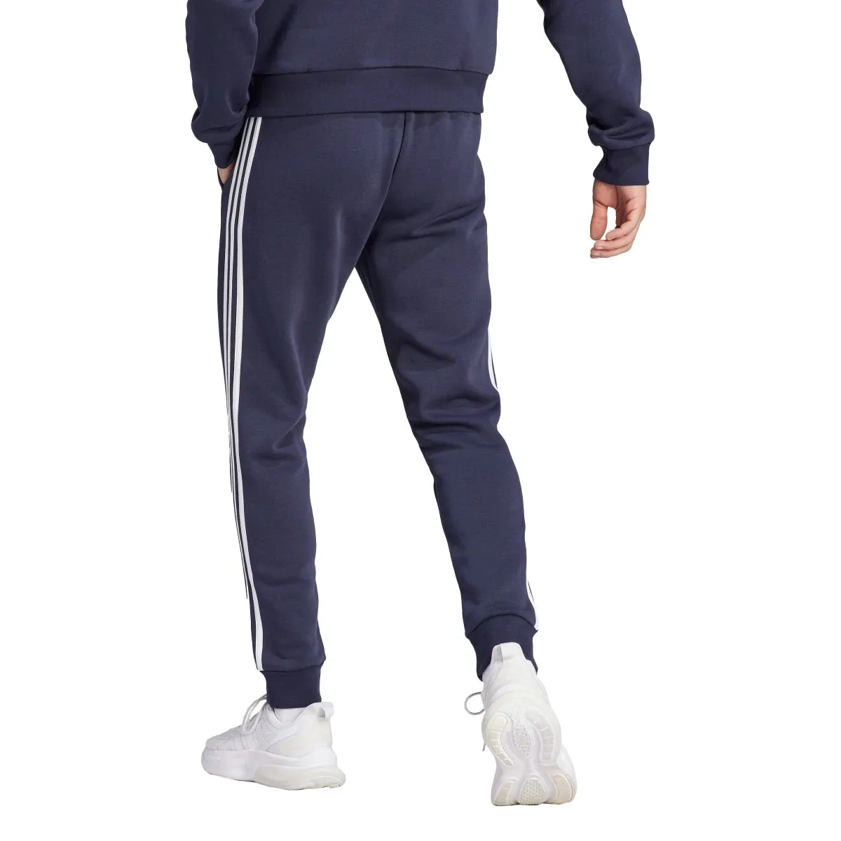 adidas Men's Essentials Tapered 3-Stripes Fleece Pants