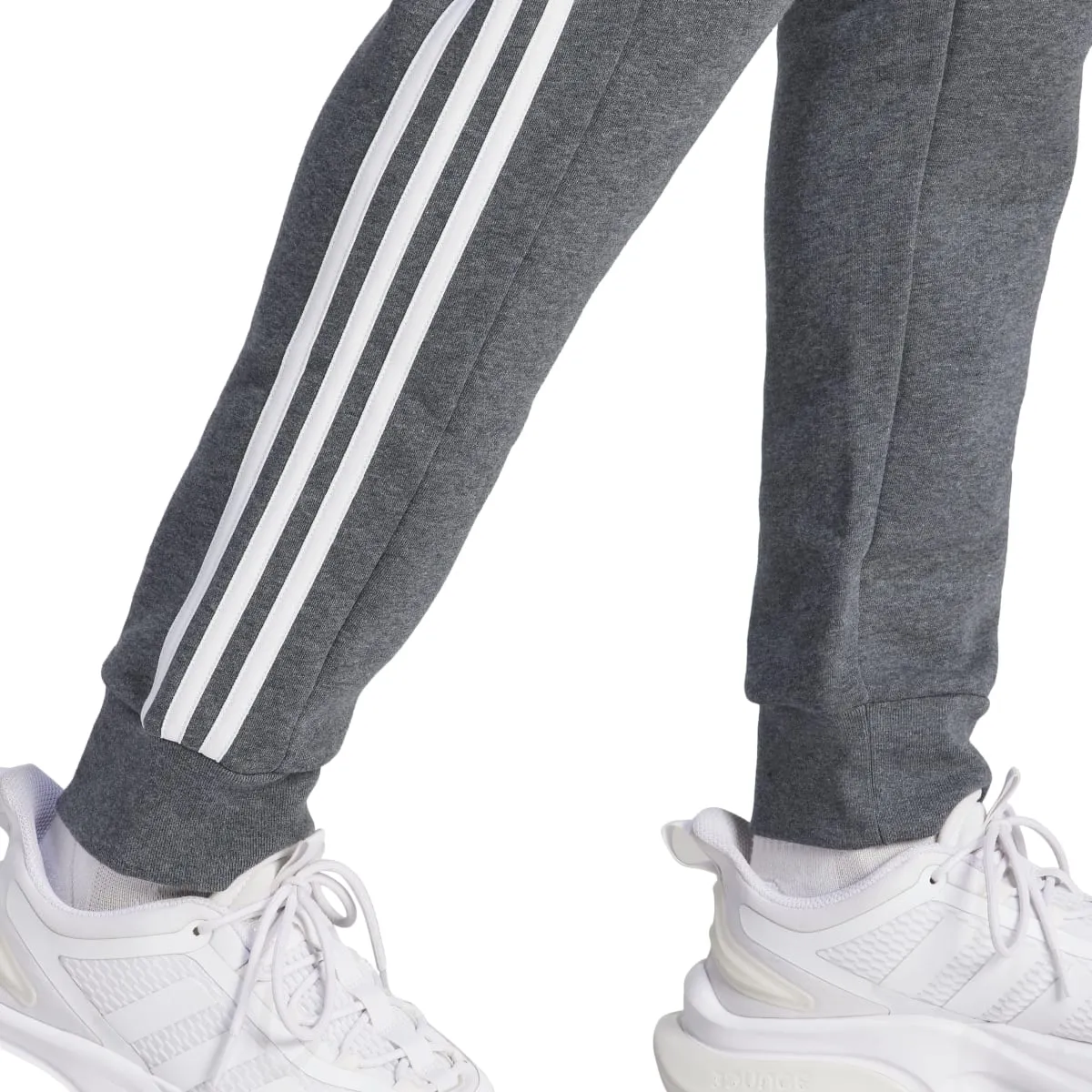 adidas Men's Essentials Tapered 3-Stripes Fleece Pants