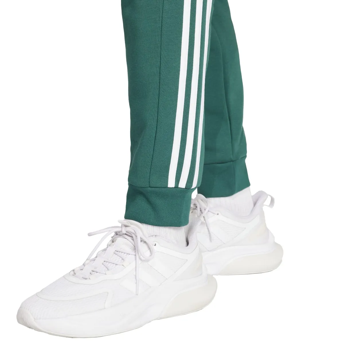 adidas Men's Essentials Tapered 3-Stripes Fleece Pants