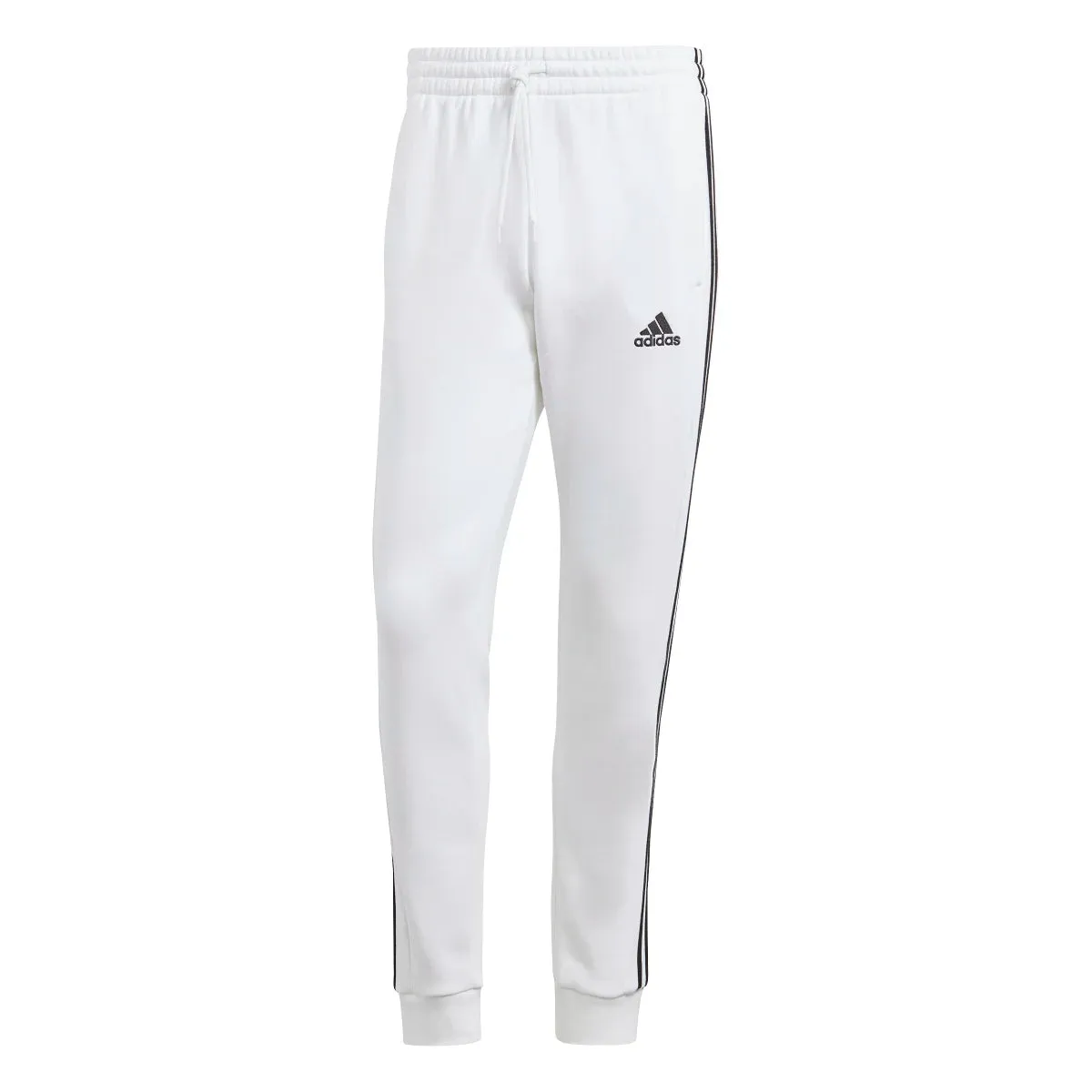 adidas Men's Essentials Tapered 3-Stripes Fleece Pants