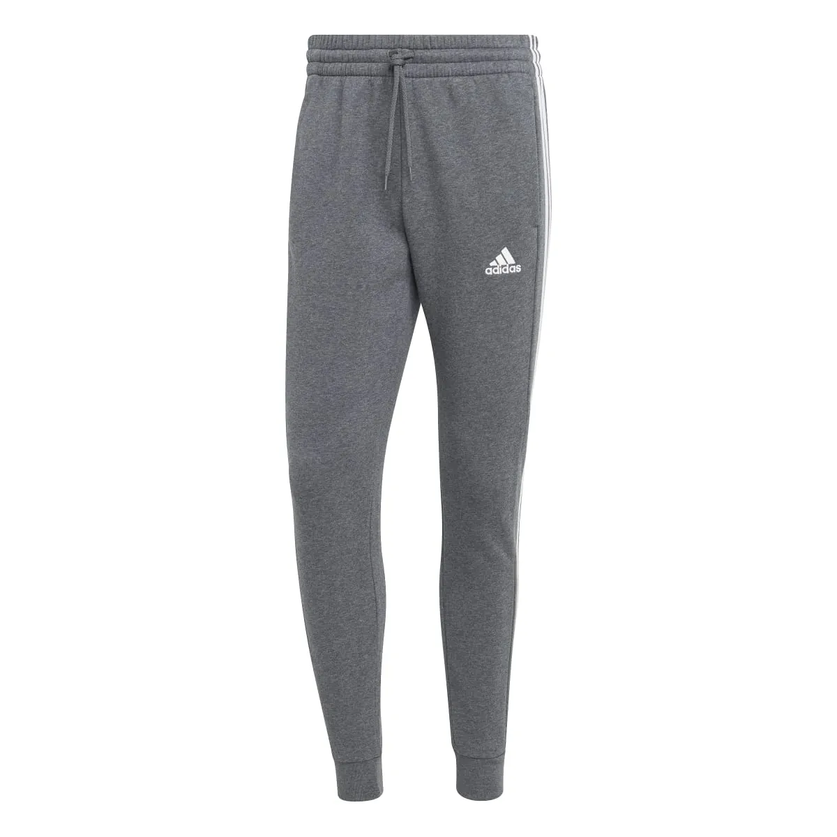 adidas Men's Essentials Tapered 3-Stripes Fleece Pants