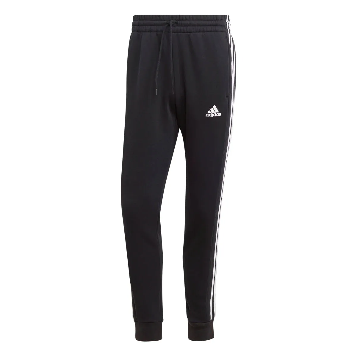 adidas Men's Essentials Tapered 3-Stripes Fleece Pants