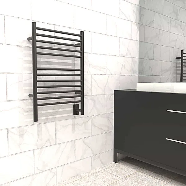 Amba Jeeves Model E Straight 12 Bar Hardwired Towel Warmer