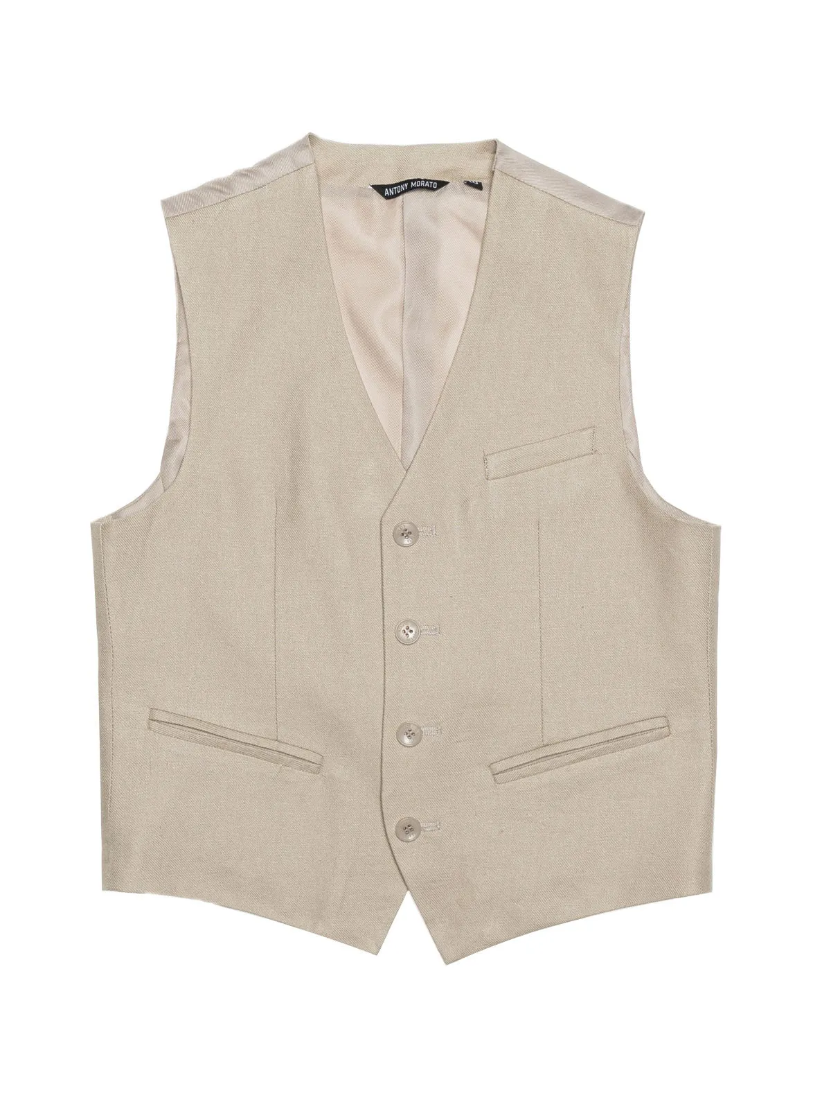 Antony Morato boys' waistcoat in linen viscose blend