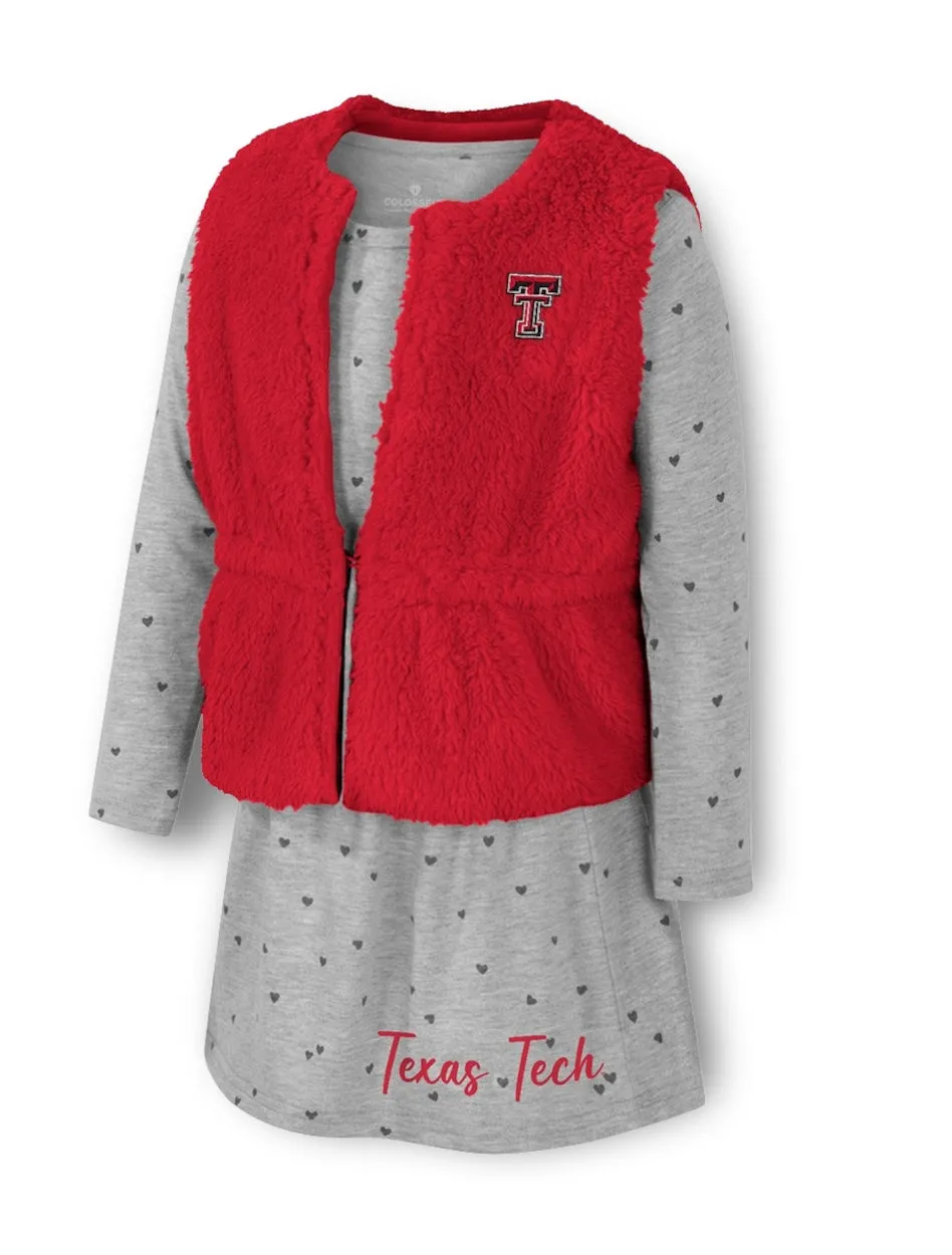 Arena Texas Tech "Meowing" TODDLER Vest & Dress Set