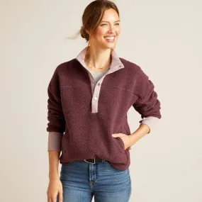 Ariat Women's Sherpa Doyen Sweatshirt in Huckleberry