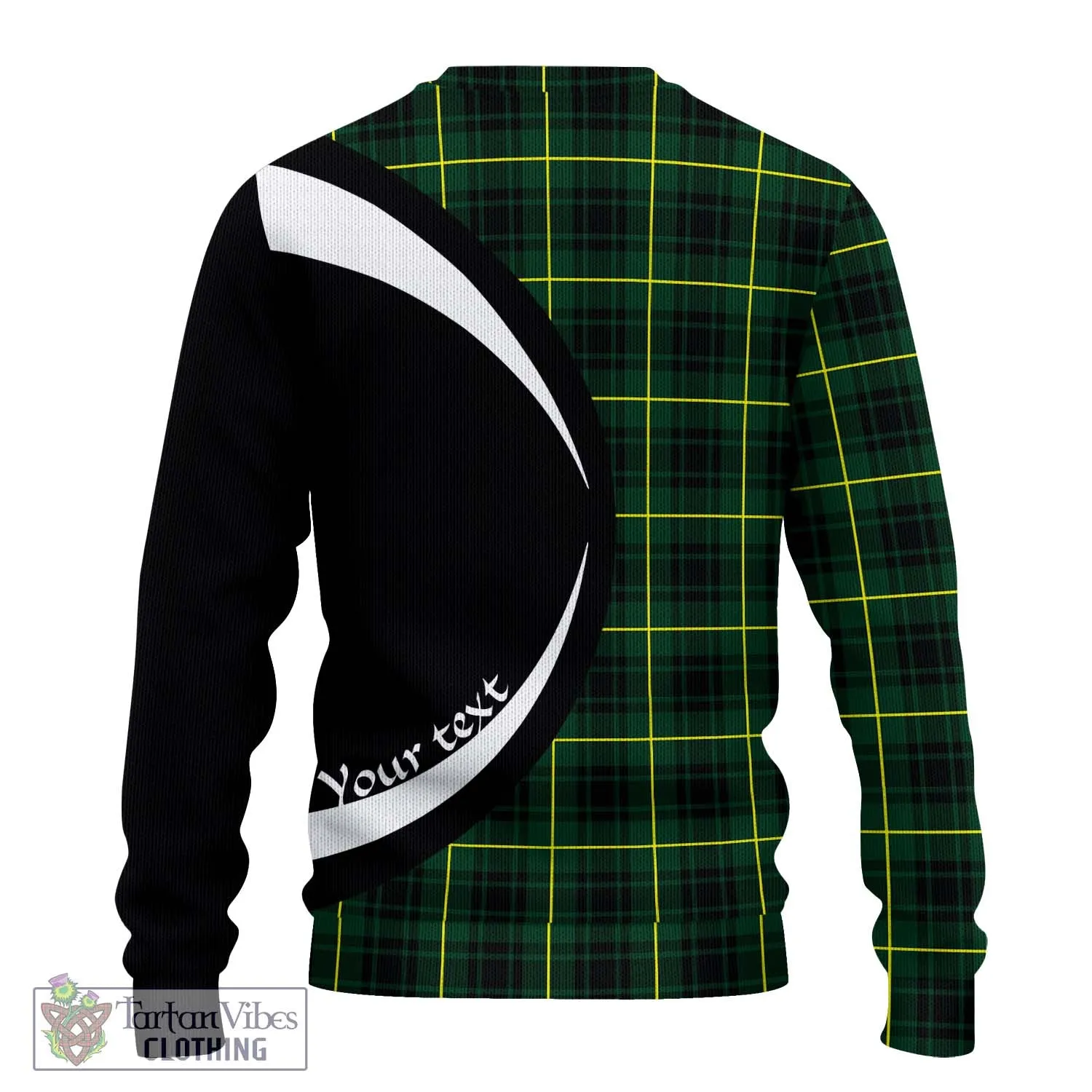 Arthur Modern Tartan Ugly Sweater with Family Crest Circle Style