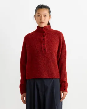 Baby Alpaca Sweater in Dhalia