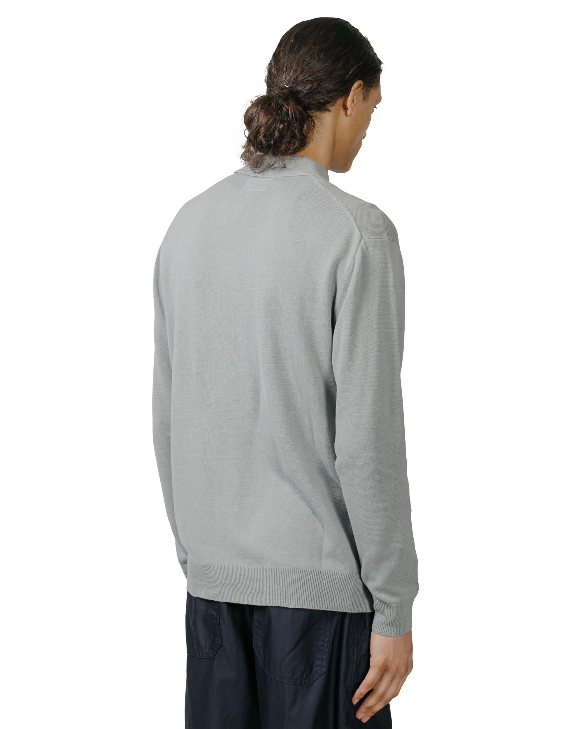 Beams Plus Knit Polo 12G Ice Blue