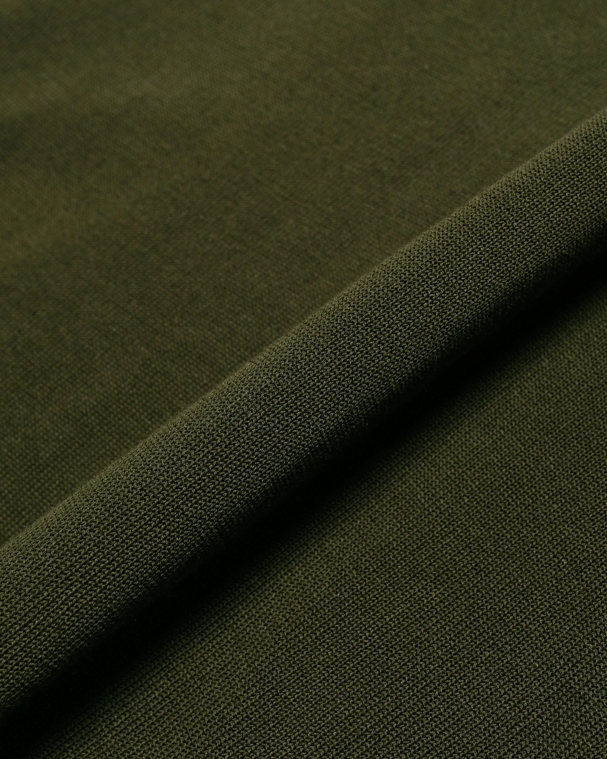 Beams Plus Knit Polo 12G Olive