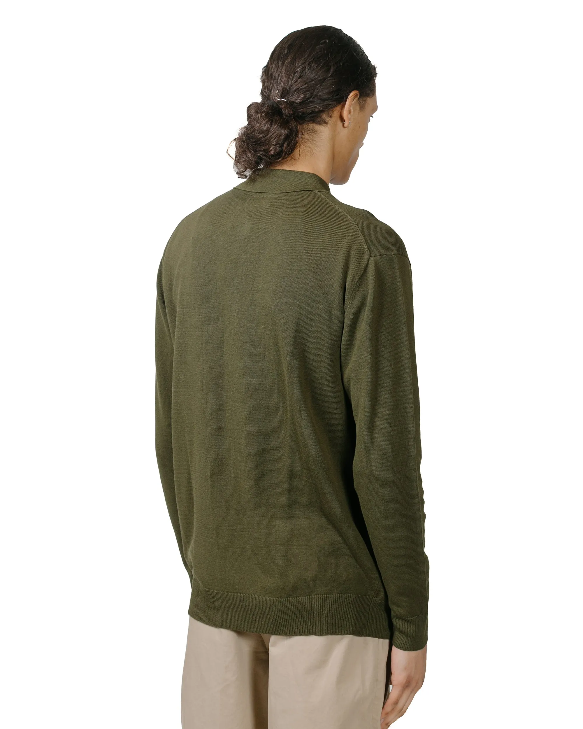 Beams Plus Knit Polo 12G Olive