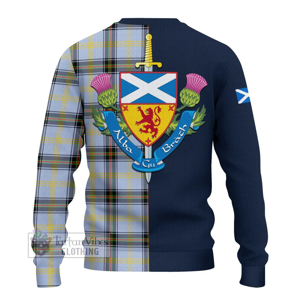 Bell of the Borders Tartan Ugly Sweater with Scottish Lion Royal Arm Half Style