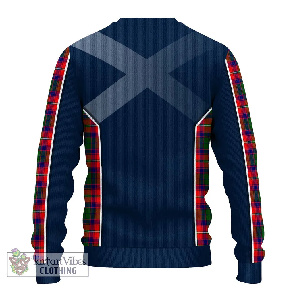 Belshes Tartan Ugly Sweater with Family Crest and Lion Rampant Vibes Sport Style