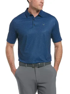 Big & Tall Allover Chevron Golf Polo