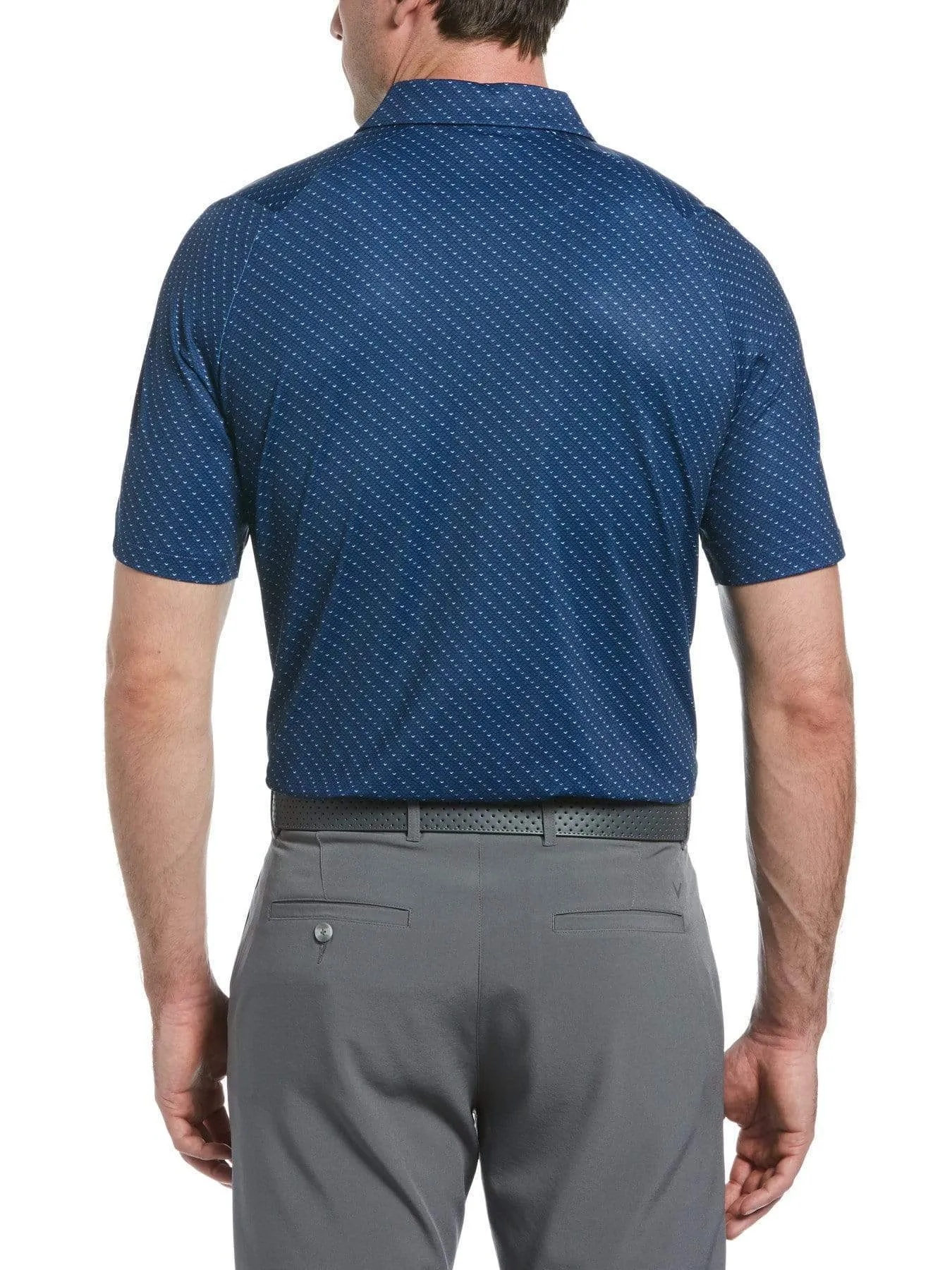 Big & Tall Allover Chevron Golf Polo