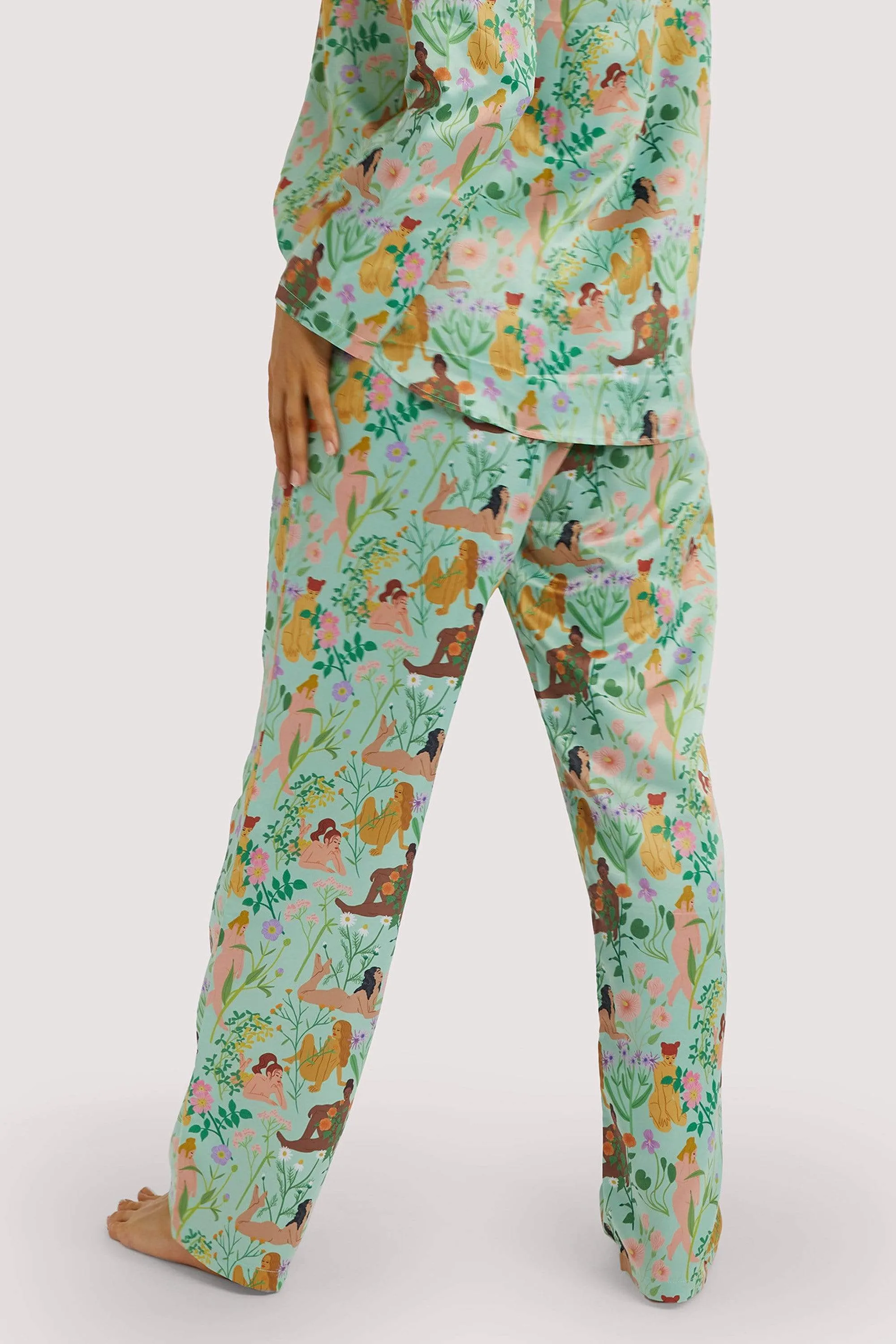 Bodil Jane Recycled Nudes & Flowers Trousers