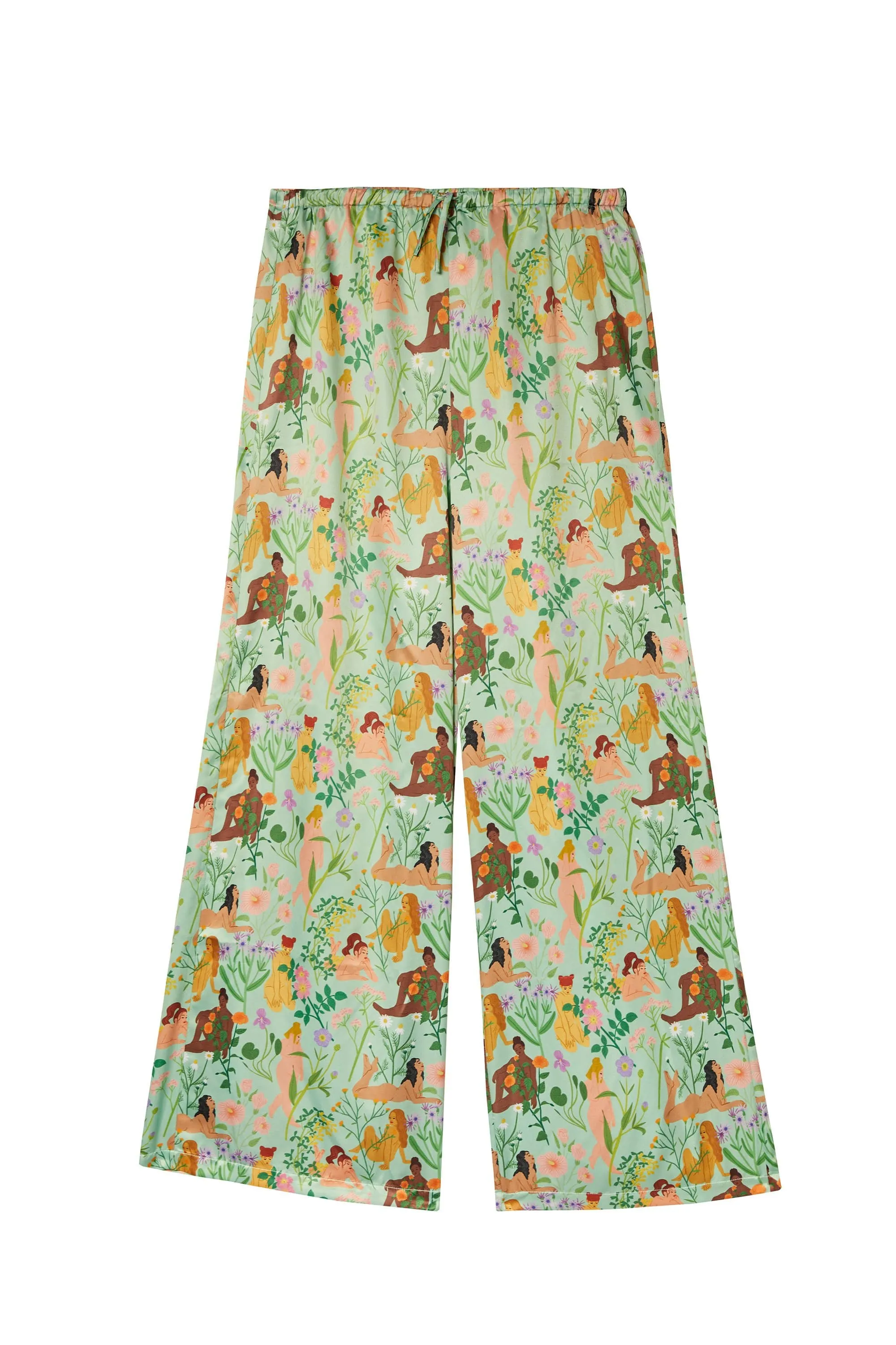 Bodil Jane Recycled Nudes & Flowers Trousers