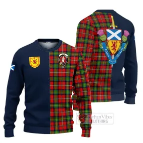 Boyd Tartan Ugly Sweater with Scottish Lion Royal Arm Half Style