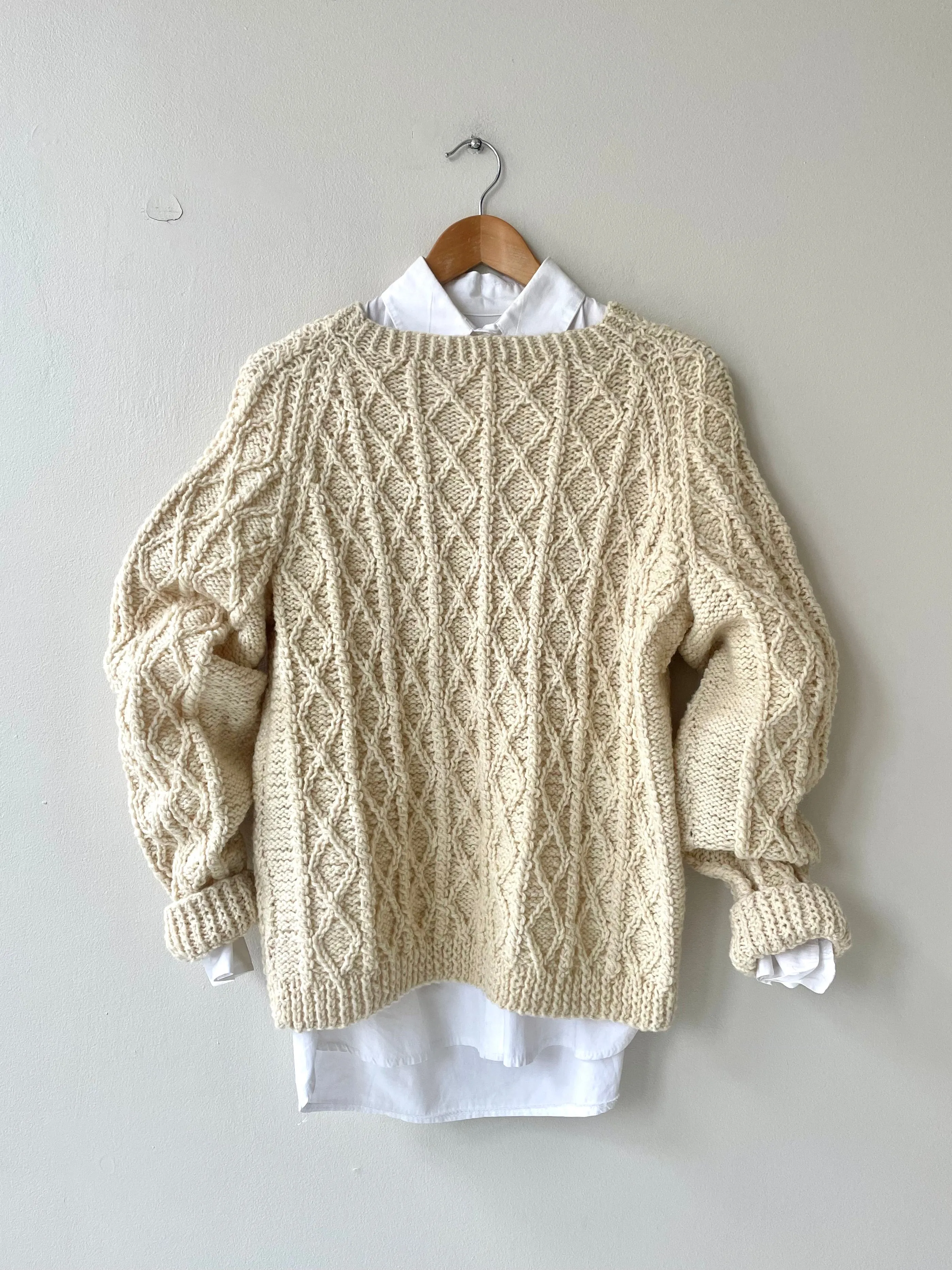 Cable Twist Wool Sweater