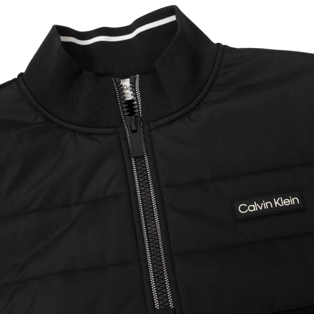 Calvin Klein Baylor Creek Hybrid 1/2 Zip Pullover Golf Top 2024 CKMA24924 - Black