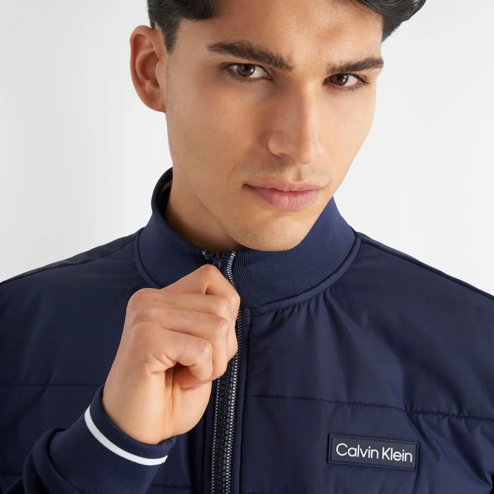 Calvin Klein Baylor Creek Hybrid 1/2 Zip Pullover Golf Top 2024 CKMA24924 - Evening Blue