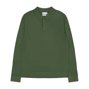 Calvin Klein Merino Polo Sweater Llp - Thyme