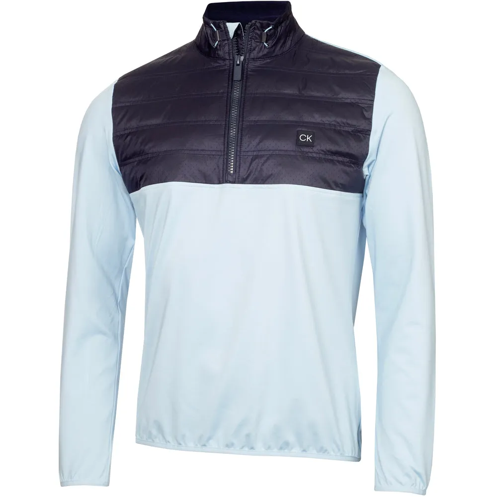 Calvin Klein Rangewood 1/2 Zip Hybrid Pullover - Blue