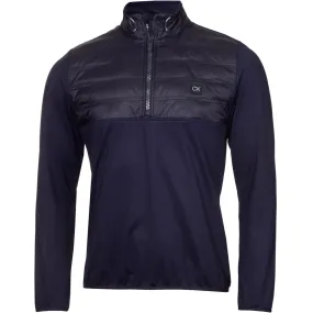 Calvin Klein Rangewood 1/2 Zip Hybrid Pullover - Evening Blue