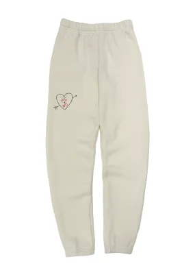 Carved Heart Customized Initials Women's Sweatpants