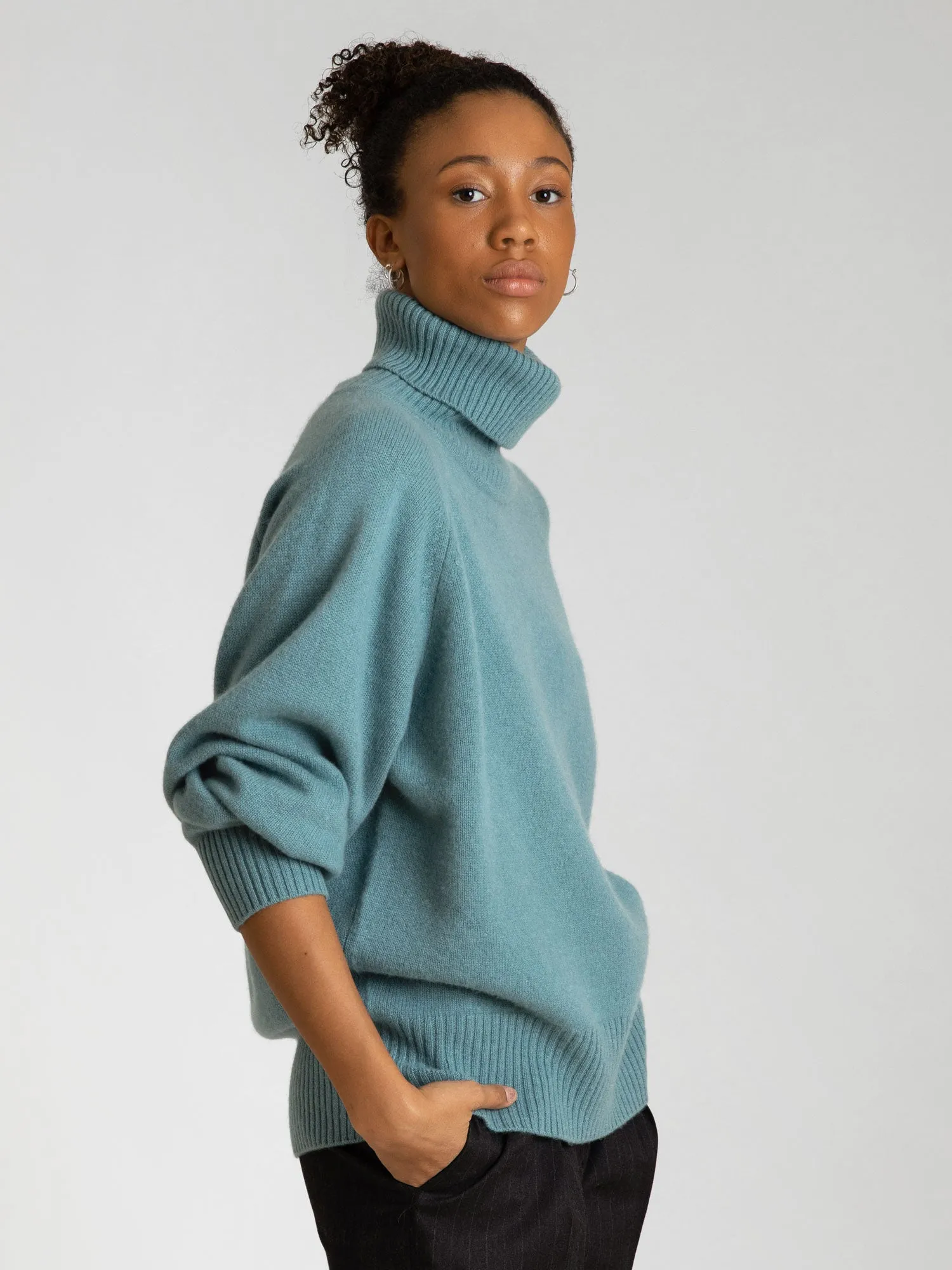 Cashmere sweater "Milano" - arctic