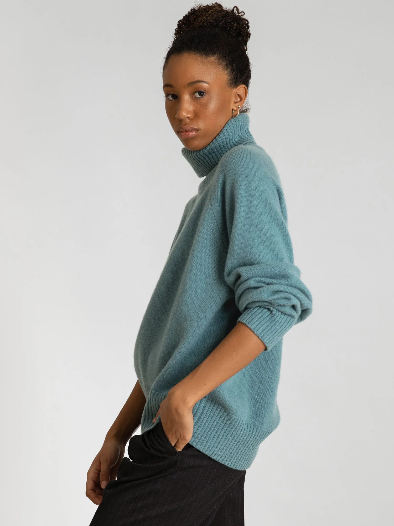 Cashmere sweater "Milano" - arctic