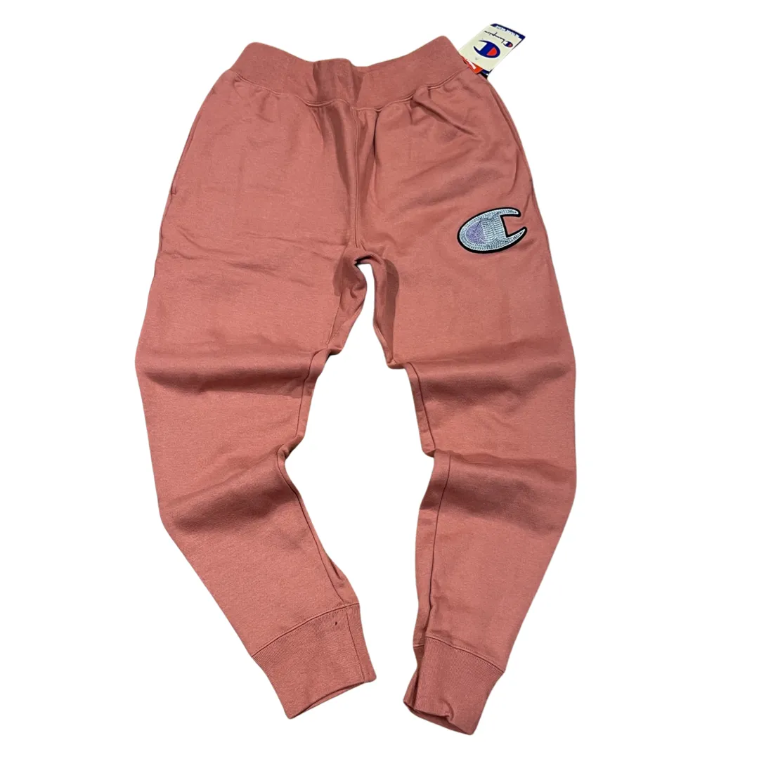 CHAMPION REVERSE WEAVE SCRIPT JOGGER PANTS / men’s - SANDALWOOD