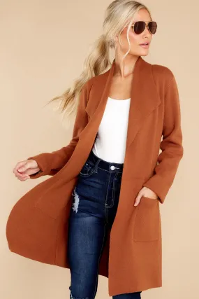 Chilled Beauty Chestnut Cardigan