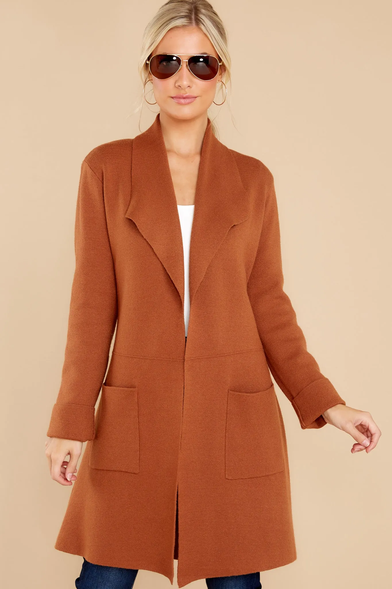 Chilled Beauty Chestnut Cardigan