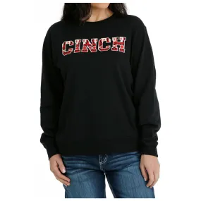 Cinch Women's Black Logo Pullover