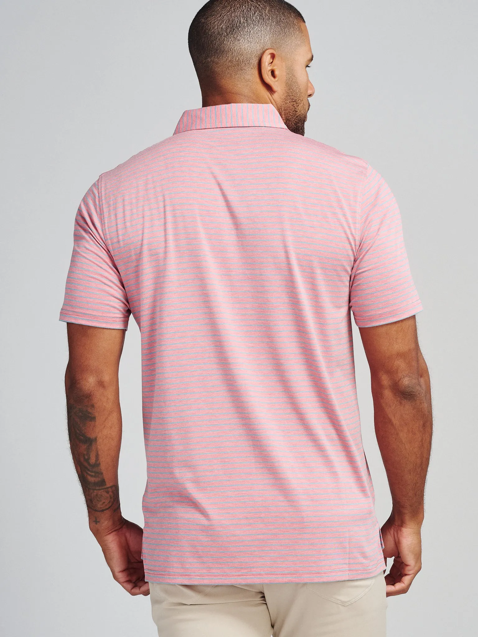 Cloud Lightweight Polo Brookline Stripe