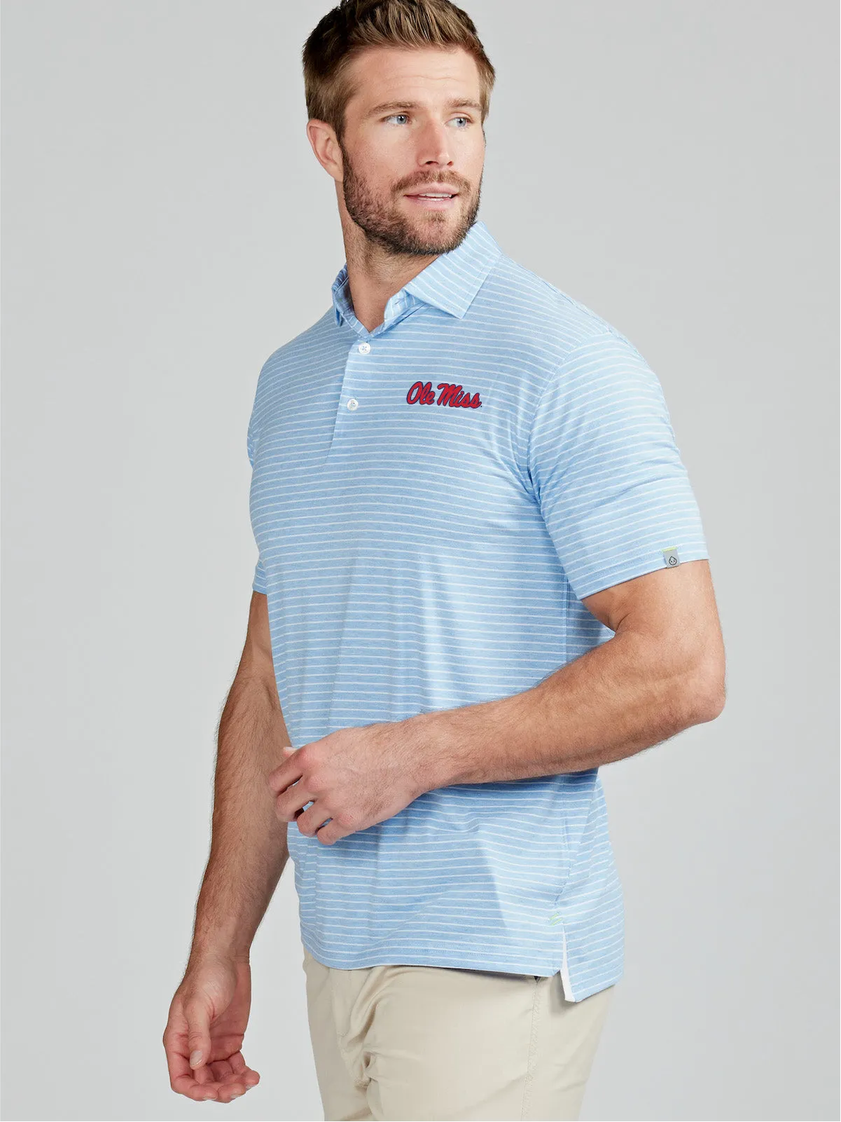 Cloud Polo - Brookline Stripe - Ole Miss